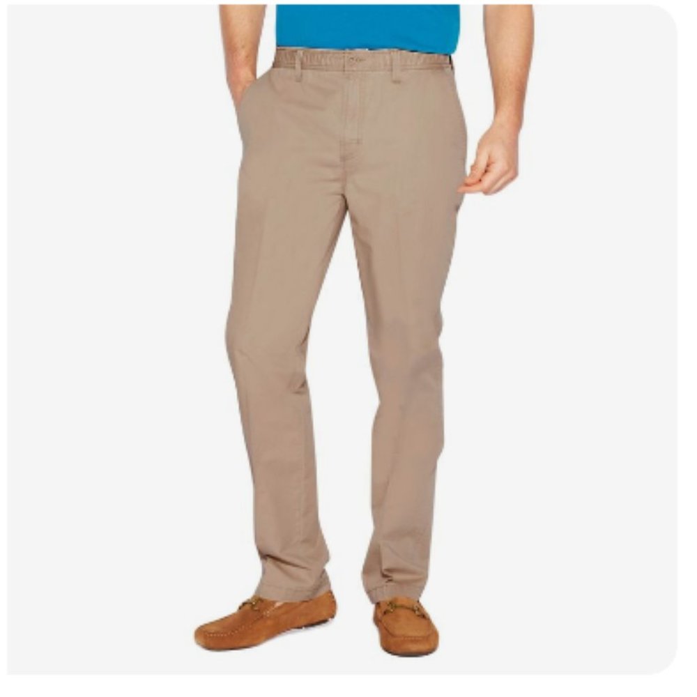 Men's Croft & Barrow Classic-Fit Full-Elastic Comfort-Waist Pants, Size 34X36